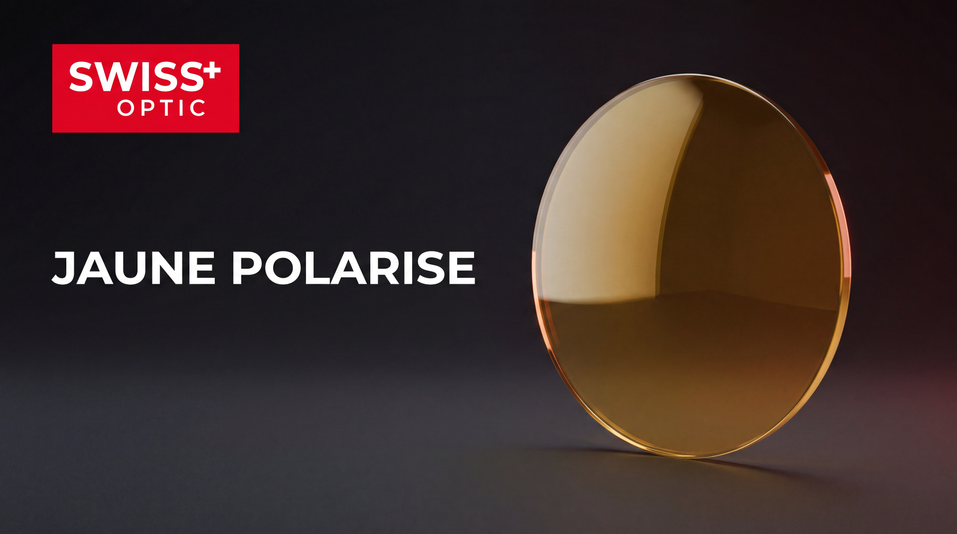 Vue nocturne à travers un verre jaune polarisé
